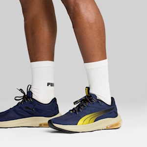 X-Cell Lightspeed Men's Running Shoe, PUMA Navy-Yellow Sizzle-PUMA Black, extralarge