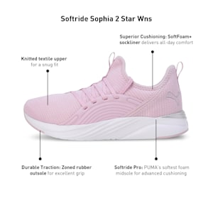 SOFTRIDE Sophia 2 Star Women's Running Shoes, Grape Mist-PUMA Silver-PUMA White, extralarge-IND