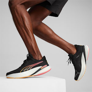 Magnify NITRO™ 2 Men's Running Shoes, PUMA Black-Sun Stream-Sunset Glow, extralarge