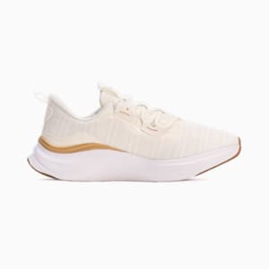 ウィメンズ ソフトライド ハーモニー ランニングシューズ, Warm White-PUMA Gold-PUMA White, extralarge-JPN