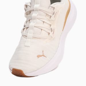 ウィメンズ ソフトライド ハーモニー ランニングシューズ, Warm White-PUMA Gold-PUMA White, extralarge-JPN