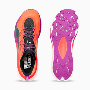 メンズ ディヴィエイト ニトロ エリート トレイル ランニングシューズ, Glowing Red-PUMA Black-Pure Magenta, extralarge-JPN