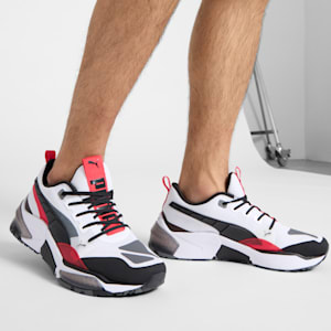 Tenis LQDCELL Optic Evo para hombre, PUMA White-PUMA Black-Active Red, extralarge