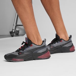 Tenis LQDCELL Optic Evo para hombre, Cool Dark Gray-PUMA Black-For All Time Red, extralarge