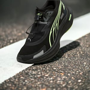 Deviate NITRO™ 3 Winterized Women's Running Shoes, Galactic Gray-PUMA Black-Fizzy Apple, extralarge