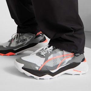 Tenis de senderismo Hombre Explore NITRO™ 2 Mid, Feather Gray-Cast Iron-Glowing Red, extralarge