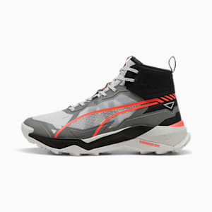 Tenis de senderismo Hombre Explore NITRO™ 2 Mid, Feather Gray-Cast Iron-Glowing Red, extralarge