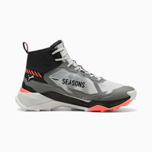 Tenis de senderismo Hombre Explore NITRO™ 2 Mid, Feather Gray-Cast Iron-Glowing Red, extralarge