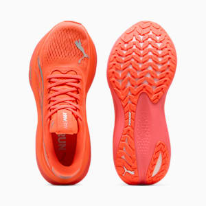 Tenis de correr MagMax NITRO para hombre, Glowing Red-Peach Frost, extralarge