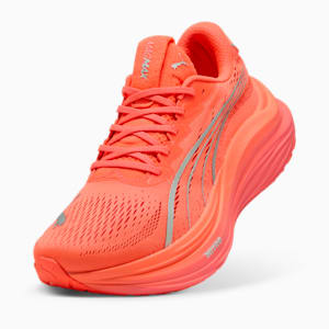 Tenis de correr MagMax NITRO para hombre, Glowing Red-Peach Frost, extralarge