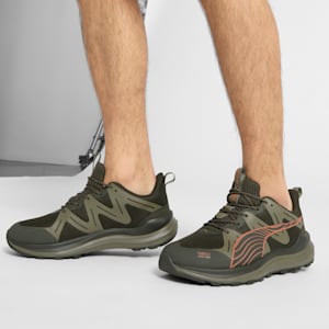 Reflect Lite Trail PTX Running Shoes, Dark Olive-PUMA Olive-Maple Syrup, extralarge