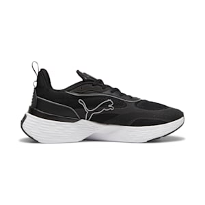 ユニセックス ソフトライド スウェイ チェイス ランニングシューズ, PUMA Black-PUMA White-Flat Dark Gray, extralarge-JPN