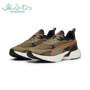 ユニセックス ソフトライド スウェイ チェイス ランニングシューズ, Dark Olive-Flame Flicker, extralarge-JPN