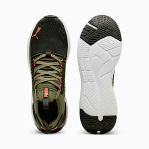 SOFTRIDE Symmetry Fuzion Running Shoes Unisex, PUMA Olive-PUMA Black-Flame Flicker, extralarge
