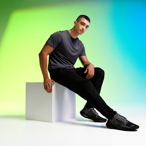 SOFTRIDE Symmetry Fuzion Running Shoes, PUMA Black-Cool Dark Gray-PUMA Team Royal, extralarge-IND