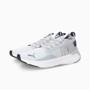SOFTRIDE Symmetry Fuzion Running Shoes, Gray Fog-Silver Mist-Blue Horizon, extralarge-IND