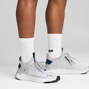 SOFTRIDE Symmetry Fuzion Running Shoes, Gray Fog-Silver Mist-Blue Horizon, extralarge-IND