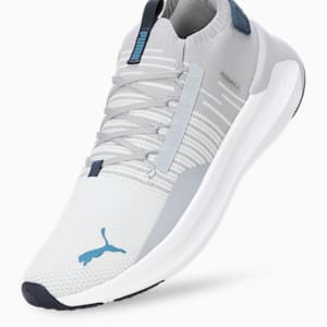 SOFTRIDE Symmetry Fuzion Running Shoes, Gray Fog-Silver Mist-Blue Horizon, extralarge-IND