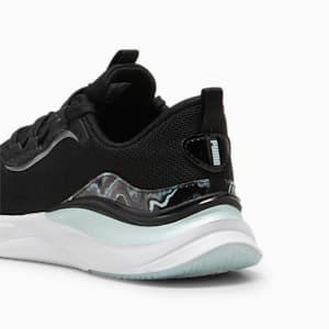 ウィメンズ ソフトライド ハーモニー GEODE グロー ランニングシューズ, PUMA Black-Nitro Blue, extralarge-JPN