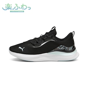 ウィメンズ ソフトライド ハーモニー GEODE グロー ランニングシューズ, PUMA Black-Nitro Blue, extralarge-JPN