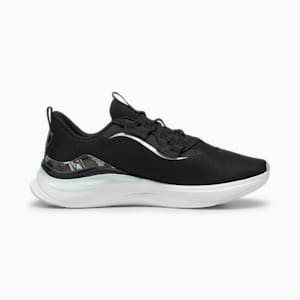 ウィメンズ ソフトライド ハーモニー GEODE グロー ランニングシューズ, PUMA Black-Nitro Blue, extralarge-JPN