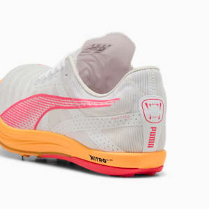 メンズ クロスフォックス ニトロ エリート 陸上用 スパイク, PUMA White-Sun Stream-Sunset Glow, extralarge-JPN