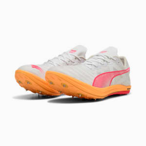 メンズ クロスフォックス ニトロ エリート 陸上用 スパイク, PUMA White-Sun Stream-Sunset Glow, extralarge-JPN
