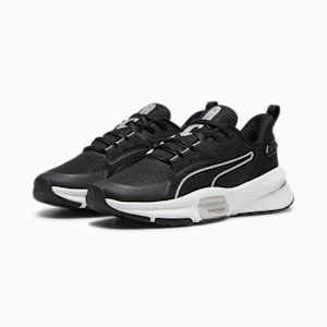 ウィメンズ パワー フレーム TR 3 インターギャラクト トレーニングシューズ, PUMA Black-PUMA Silver, extralarge-JPN