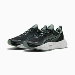 PWR NITRO™ SQD 2 Training Shoes, PUMA Black-Green Moon, extralarge