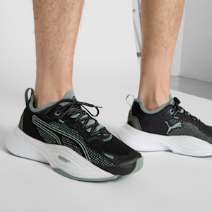PWR NITRO™ SQD 2 Training Shoes, PUMA Black-Green Moon, extralarge