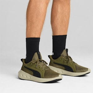 ユニセックス ソフトライド カーソン ランニングシューズ, PUMA Olive-PUMA Black-Desert Dust, extralarge-JPN