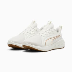 ユニセックス ソフトライド カーソン ランニングシューズ, Warm White-PUMA Gold, extralarge-JPN