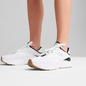 SOFTRIDE Mayve Running Shoes Women, PUMA White-PUMA Black-PUMA Silver, extralarge