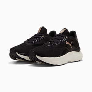 Tenis de running para mujer SOFTRIDE Mayve Leopard, PUMA Black-Warm White-PUMA Gold, extralarge