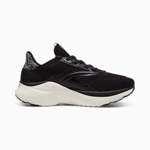 SOFTRIDE Mayve Leopard Running Shoes Women, PUMA Black-Warm White-PUMA Gold, extralarge
