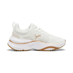 ウィメンズ ソフトライド ディヴァイン ランニングシューズ, Vapor Gray-PUMA Gold-Gum, extralarge-JPN