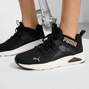 Tenisd de runnin para mujer Revamp Enzo 2, PUMA Black-PUMA Gold, extralarge