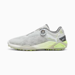 メンズ ゴルフ シャドウキャット ニトロ ディスク スパイクレス シューズ, Glacial Gray-Feather Gray-Fast Yellow, extralarge-JPN