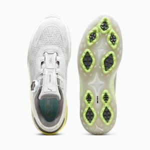 メンズ ゴルフ シャドウキャット ニトロ ディスク スパイクレス シューズ, Glacial Gray-Feather Gray-Fast Yellow, extralarge-JPN