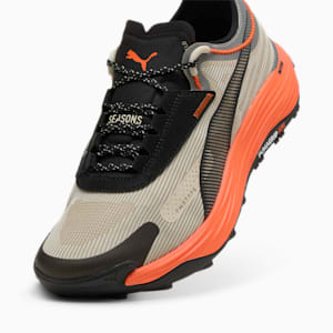 SEASONS Voyage NITRO™ 3 Men's Trail Running Shoes, Desert Dust-Flame Flicker-PUMA Black, extralarge