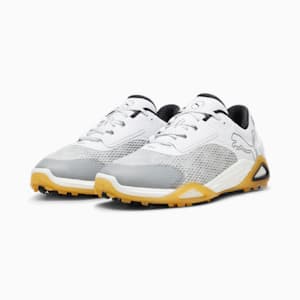 メンズ ゴルフ シャドウキャット ニトロ スパイクレス シューズ, Ash Gray-PUMA Black-Gum, extralarge-JPN