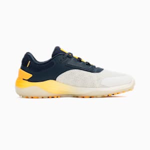 メンズ ゴルフ シャドウキャット ニトロ スパイクレス シューズ, PUMA White-Deep Navy-Sun Stream, extralarge-JPN