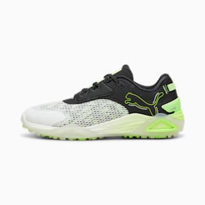 メンズ ゴルフ シャドウキャット ニトロ スパイクレス シューズ, PUMA White-PUMA Black-Fizzy Apple, extralarge-JPN