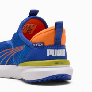 Kruz ProFoam SLIPTECH™ Little Kids' Running Shoes, Vivid Blue-Sea Kelp-Orange Glo, extralarge