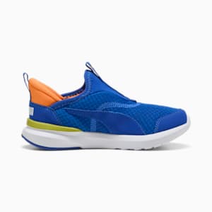 Kruz ProFoam SLIPTECH™ Little Kids' Running Shoes, Vivid Blue-Sea Kelp-Orange Glo, extralarge