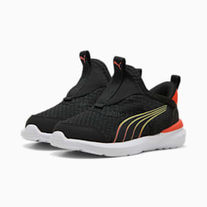 Kruz SLIPTECH™ Toddlers' Running Shoes, PUMA Black-Redmazing, extralarge