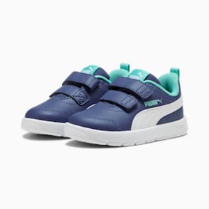 ベビー コートフレックス V3 V スニーカー 12-16cm, Blue Crystal-PUMA White-Aquatic, extralarge-JPN