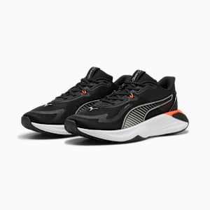 PWR Hybrid Training Shoes, PUMA White-Glowing Red-Ruby Shimmer-Mint Melt, extralarge