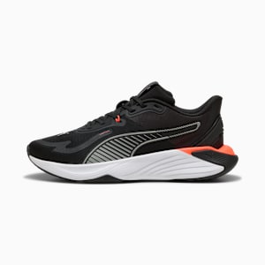 PWR Hybrid Training Shoes, PUMA Black-PUMA White-Glowing Red-Gray Echo, extralarge
