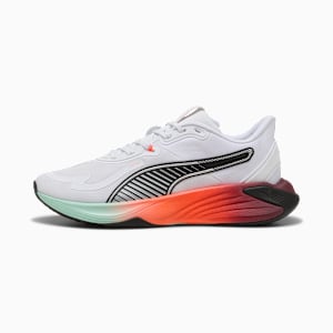 PWR Hybrid Training Shoes, PUMA White-Glowing Red-Ruby Shimmer-Mint Melt, extralarge